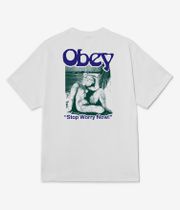 Obey Stop Worry Now T-Shirt (white)