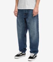 Carhartt WIP Newel Pant Organic Maitland Jeans (blue marble used wash)