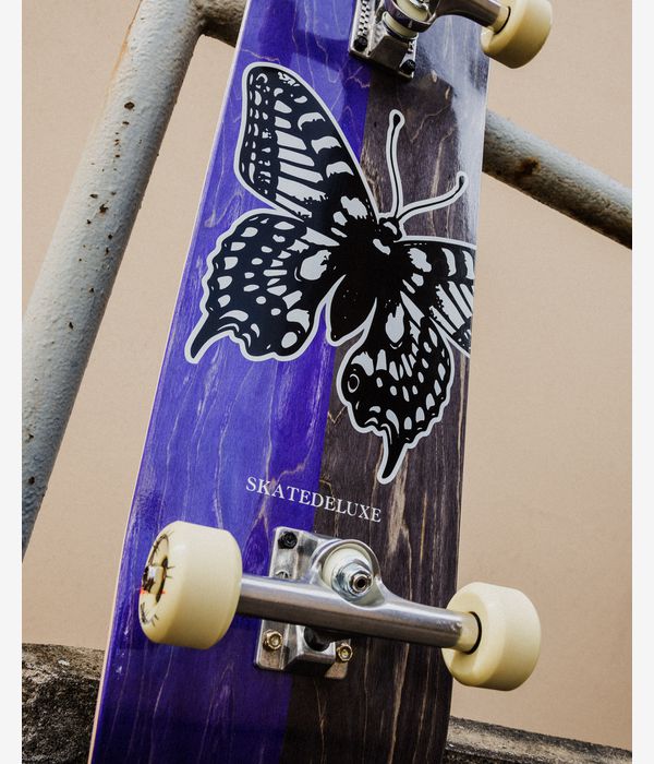 skatedeluxe Premium Butterfly 8.125" Complete-Skateboard (turquoise pink)