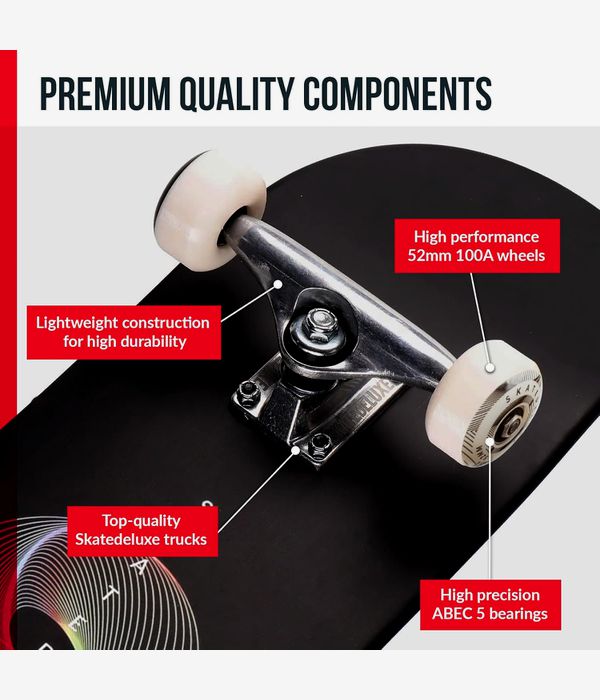 skatedeluxe Radial 8.125" Board-Complète (black)