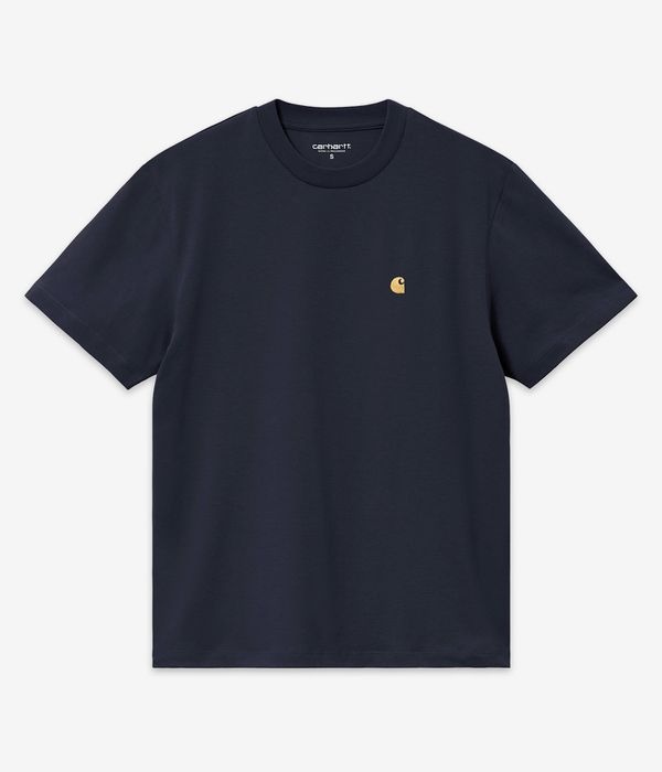 Carhartt WIP W' Chase Organic T-Shirt women (dark navy gold)