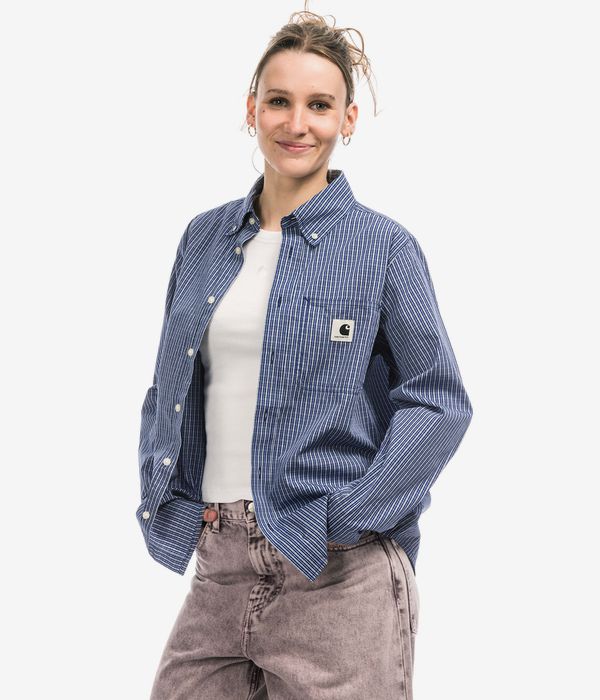 Carhartt WIP W' Groff Chemise women (check blue)