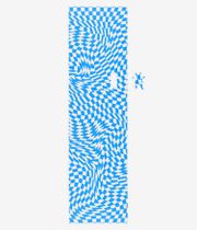 Grizzly Trippy Checkerboard 9" Grip Skate (blue white)