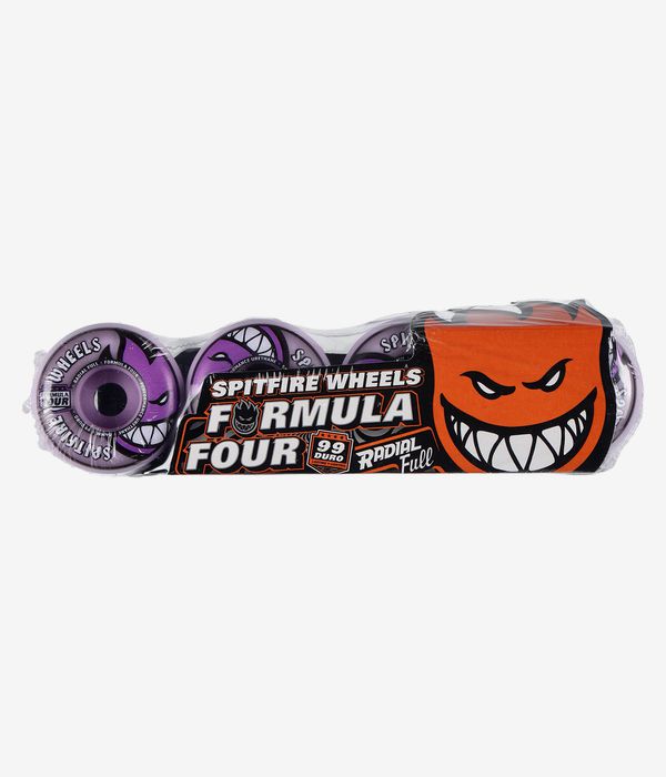 Spitfire Formula Four Team Colors Radial Full Wheels (light purple) 54 mm 99A 4 Pack