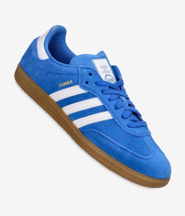 adidas Skateboarding Samba ADV Shoes (blue white)