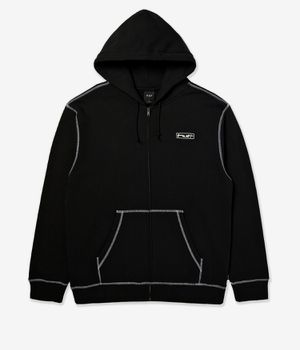HUF Stretch Zip-Hoodie (black)