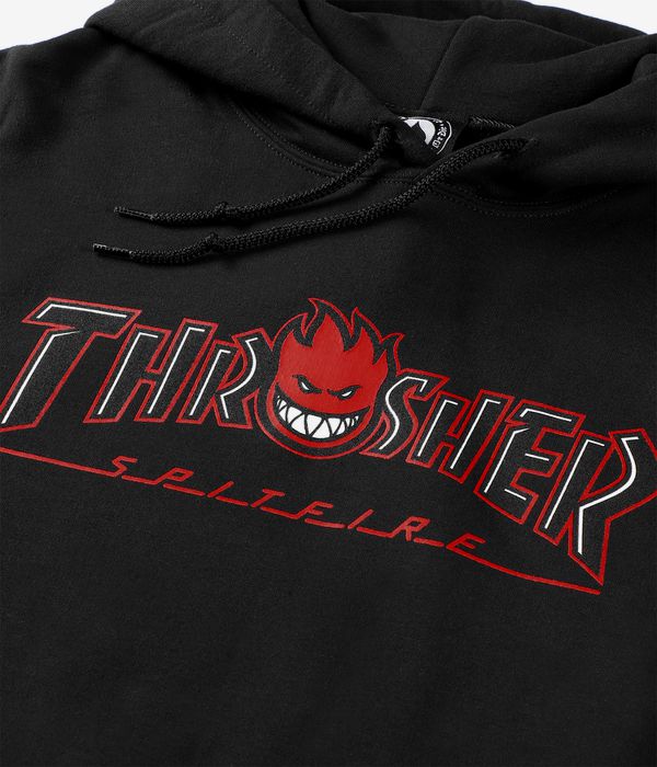 Thrasher x Spitfire Big Head Outline Hoodie (black)