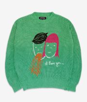 Fucking Awesome I Love You Sweatshirt (moss)