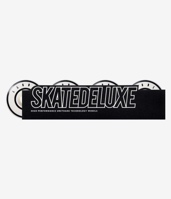 skatedeluxe Lines Series Rollen (white black) 53mm 100A 4er Pack