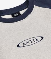 Antix Simplex Raglan Organic Sweatshirt (heather grey navy)