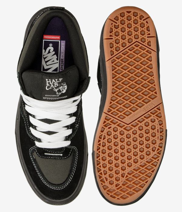 Vans Skate Half Cab Wafflecup Schoen (black asphalt)