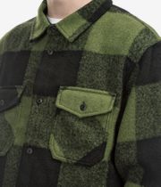Vans Denby Fuzzy Shacket Shirt Jacke (black loden green)
