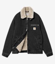 Carhartt WIP Herald Organic Maitland Giacca (black wall stone washed)