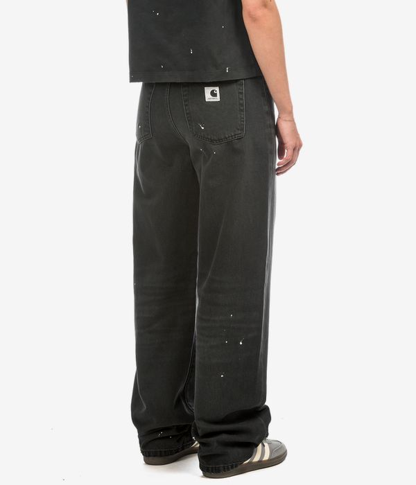 Carhartt WIP W' Arin Pant Organic Fairfield Jeans women (black destroy wash splatter)