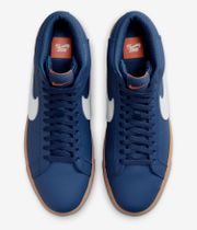 Nike SB Zoom Blazer Mid Chaussure (navy white navy gum)