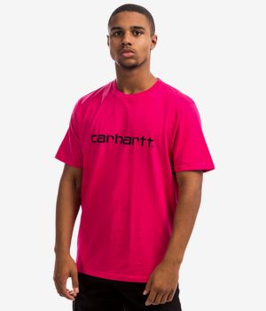Carhartt WIP Script T-shirt (ruby pink black)