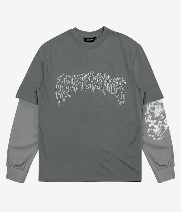 Wasted Paris Varg T-Age Long sleeve (faden green)