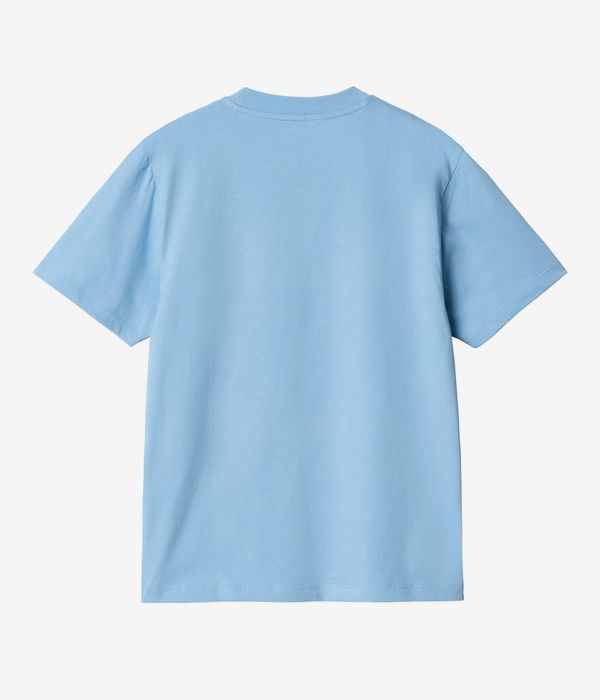 Carhartt WIP W' Script Embroidery T-Shirt women (bluebird fleur de sel)