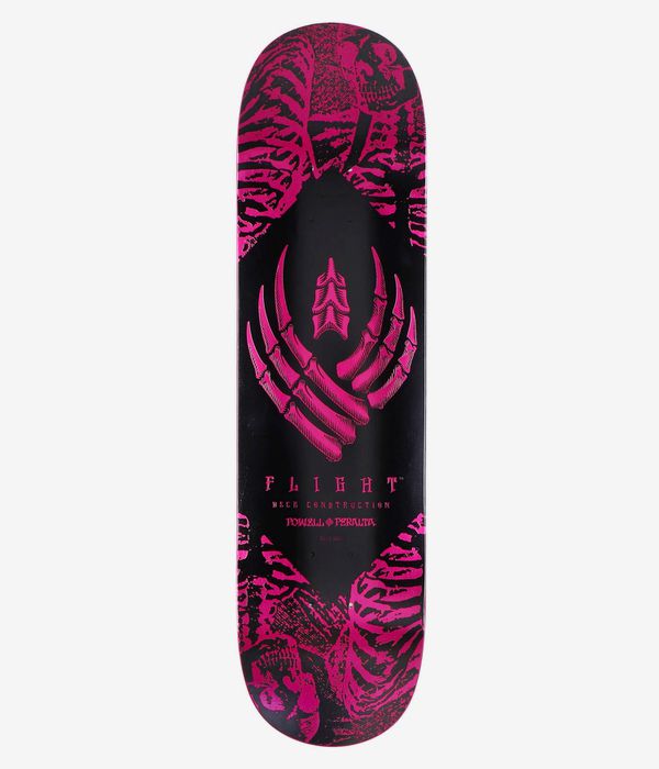 Powell-Peralta Skeleton Flight Shape 242 8" Skateboard Deck (pink)