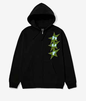 HUF All Star Zip-Sweatshirt avec capuchon (black)