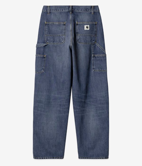 Carhartt WIP W' Brandon Double Knee Pant Camano Jeans women (blue dark used wash)