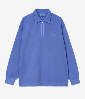 Carhartt WIP Piquè Script Felpa (wolfsbane white garment dyed)
