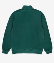 Brixton Embroidered Heavy Weight Half-Zip Sweatshirt (deep emerald)