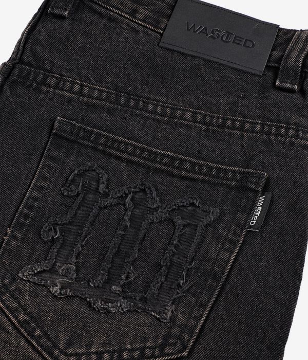 Wasted Paris Sandblast Casper Shorts (faded black)