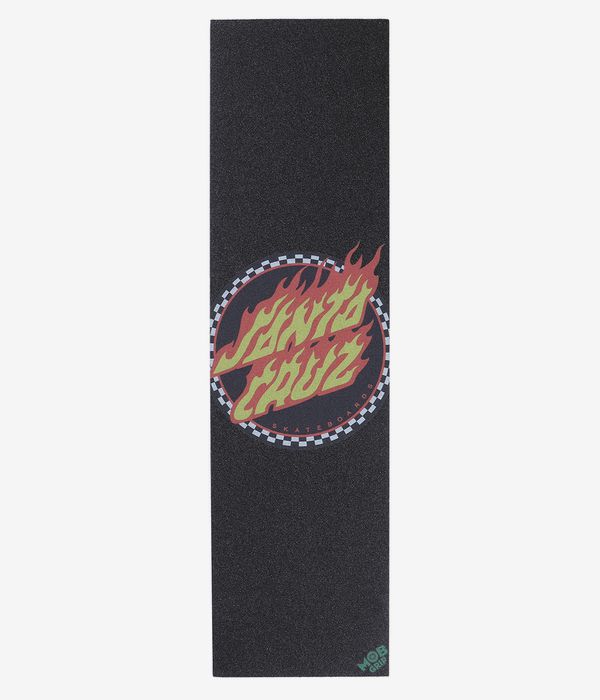 MOB Grip x Santa Cruz Flame Dot Grip Skate (black)