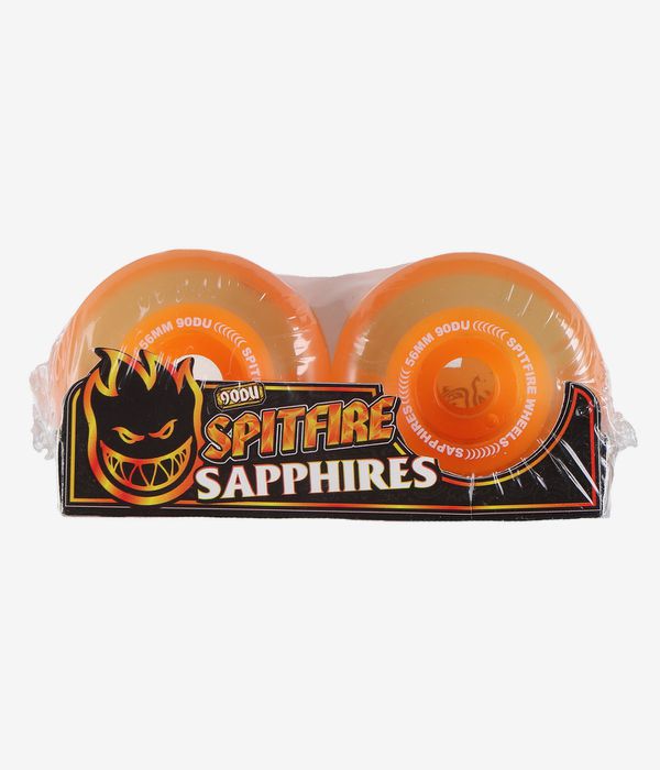 Spitfire Sapphire Rollen (neon orange) 56 mm 90A 4er Pack