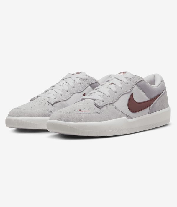 Nike SB Force 58 Shoes (platinum tint dark team red)