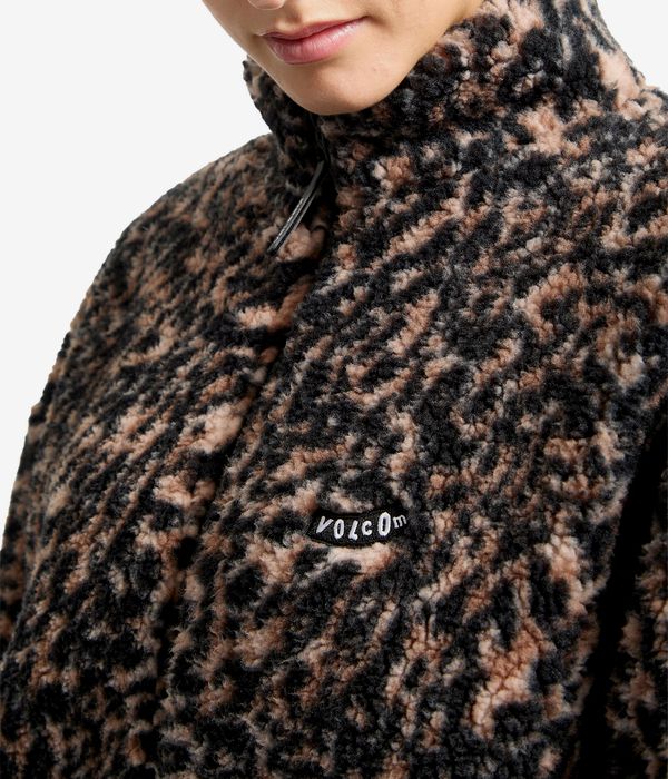 Volcom Wylding Out Sherpa Giacca women (animal print)