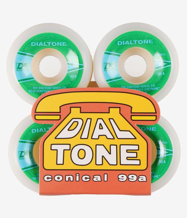 Dial Tone Atlantic Conical Roues (white) 53mm 99A 4 Pack