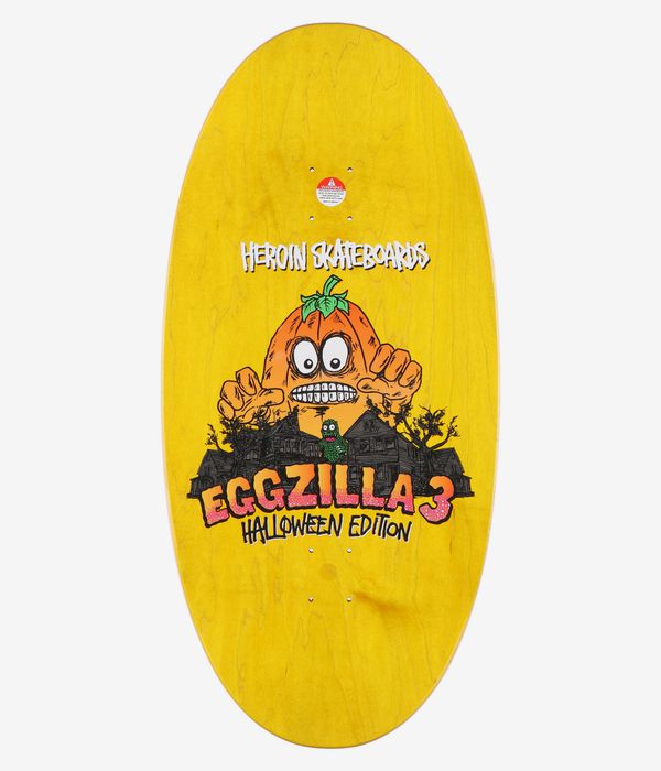 Heroin Skateboards Eggzilla 3 14" Skateboard Deck (orange)