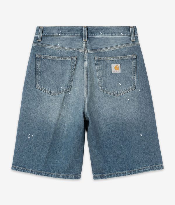 Carhartt WIP Landon Pantaloncini (blue destroy wash splatter)