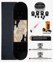 skatedeluxe Cards Twin Tail Premium Komplett 8" Skateboard-Kit (black)