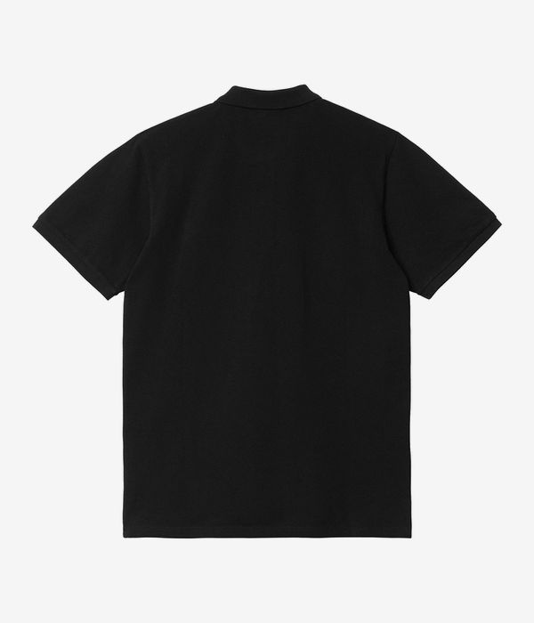 Carhartt WIP Script Garment Wash Polo (black white)