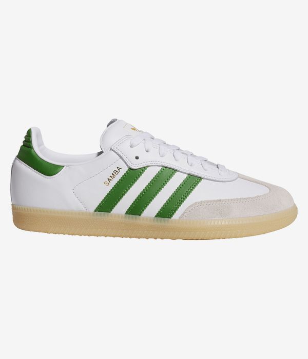 adidas Skateboarding Samba Shoes (white green gum)