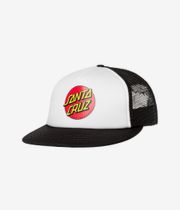 Santa Cruz Classic Dot Trucker Cap (white black)