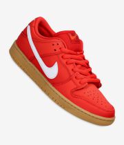 Nike SB Dunk Low Pro Iso Shoes (university red gum)