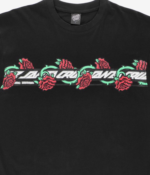 Santa Cruz Dressen Rose Ever-Slick T-Shirt (black)