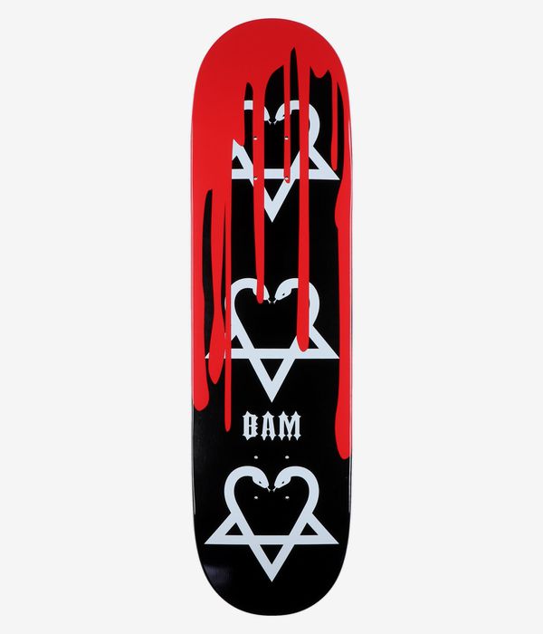 Zero x Bam II Snakegram With Blood 8.5" Skateboard Deck (black)