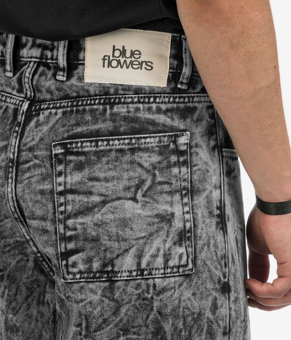 Blue Flowers Reworked Jeans (acid wash)