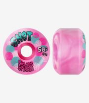 Snot Nolan Spirals Wide Boys Wheels (pink white swirl) 58 mm 99A 4 Pack