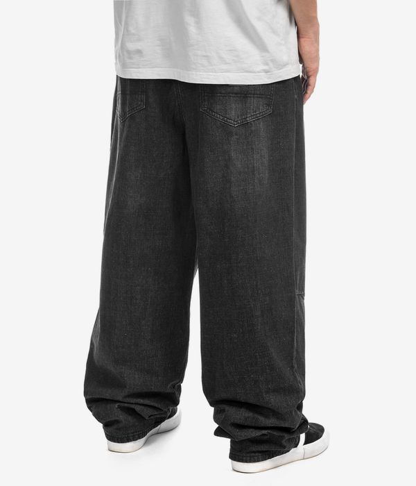 Butter Goods Wide Cut Denim Vaqueros (streaky black wash)