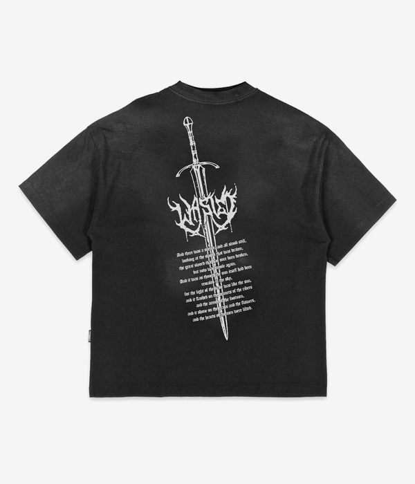 Wasted Paris Sword Boxy T-Shirt (faded black)