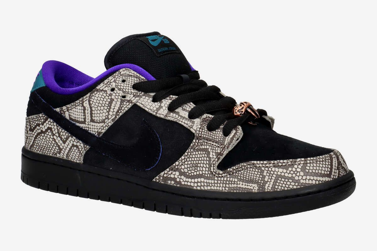 Nike SB Dunk Low Pro Zapatilla (string black bright spruce fierc)