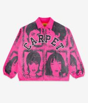 Carpet Company I-Ladies Waxed Work Jacket (pink black)