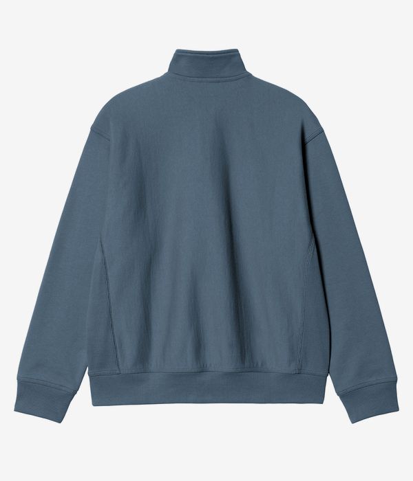 Carhartt WIP American Script Half Zip Sweater (office blue)