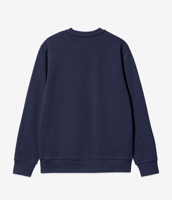 Carhartt WIP Script Embroidery Sweater (blue white)